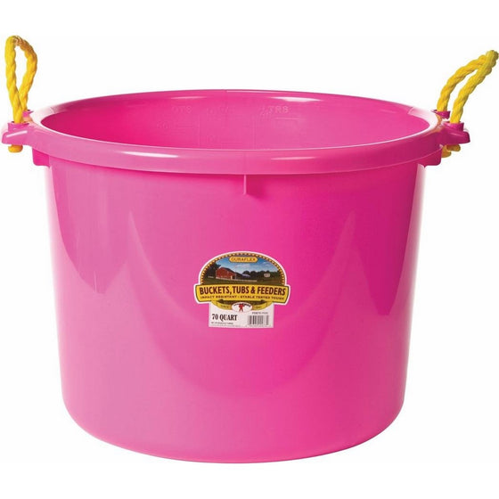 Little Giant Muck Tub, 70-Quart, Hot Pink