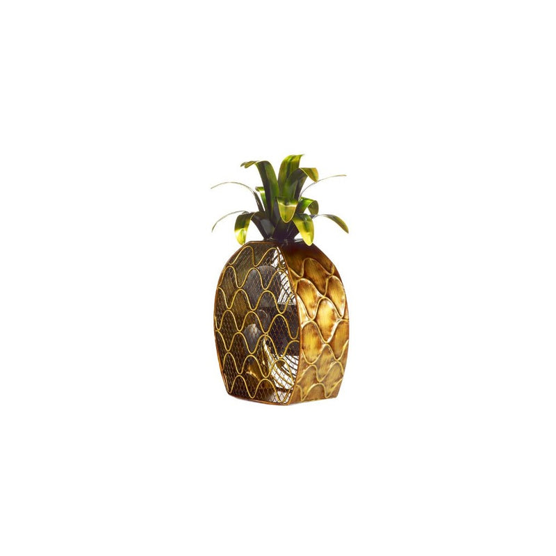 DecoBREEZE Table Fan Two Speed Electric Circulating Figurine Fan, 7 in, Pineapple