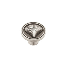 Liberty PBF658-BSP-C 35mm Cockle Shell Kitchen Cabinet Hardware Knob, Brushed Satin Pewter