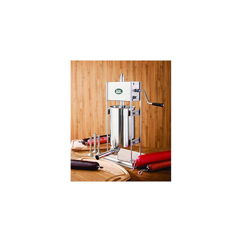 LEM Products 1112 Big Bite 10-Pound Stainless Steel Dual Gear Vertical Sausage Stuffer