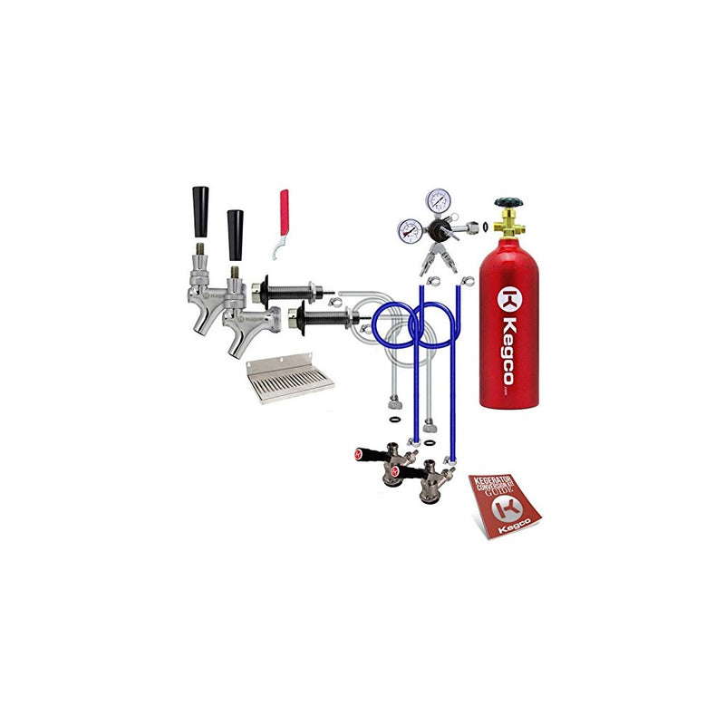Dual Tap Deluxe Door Mount Kegerator Conversion Kit