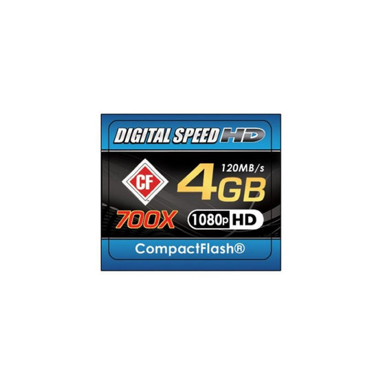 Digital Speed 4GB 700X Professional High Speed 120MB/s Error Free (CF) Memory Card Class 10