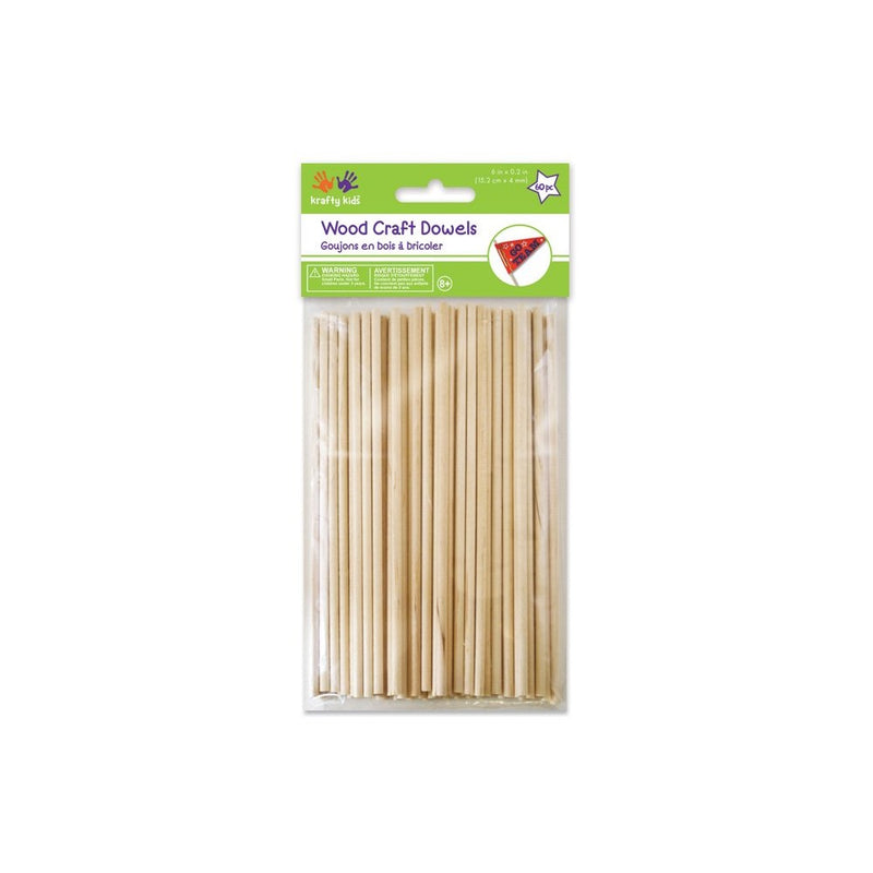 Multicraft Imports Wood Craft Dowels 6"