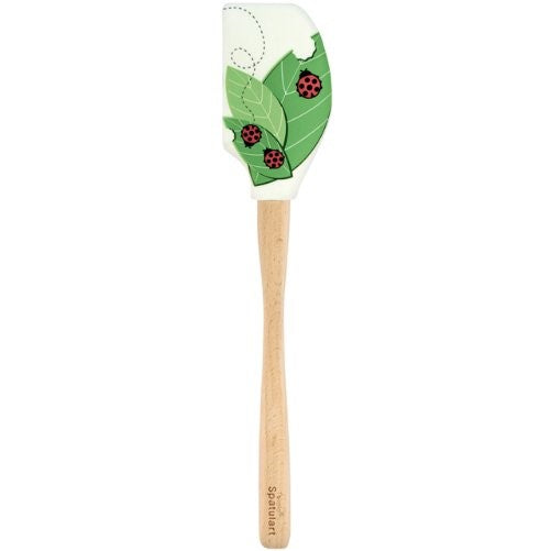 Tovolo Spatulart Ladybug and Leaves Spatula, Long-Lasting Color, Dishwasher Safe, Heat-Resistant 600F