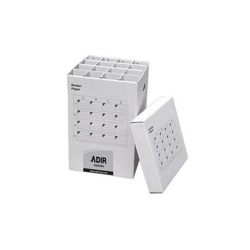 Adir Corrugated Cardboard 16 Roll File (For Rolls up to 25 Inches Long) Upright Storage Cabinet