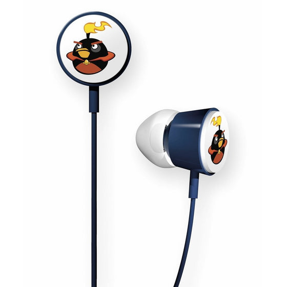 Gear4 HAB009G Angry Birds Space In-Ear Stereo Headphones - Fire Bomb Bird Tweeters