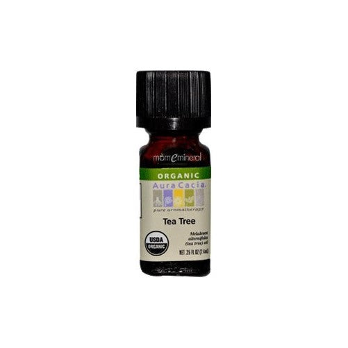 Aura Cacia Organic Tea Tree Oil -- 0.25 fl oz