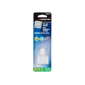 ADAPTER TWO-LINE WHITE by MONSTER JHIU MfrPartNo 140562-00