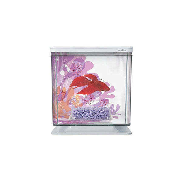 Marina Betta Aquarium Starter Kit, Flower