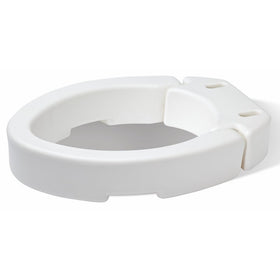 Carex Elongated Hinged Toilet Seat Riser, Adds 3.5 Inches of Height to Toilet, 300 Pound Weight Capacity, Hinged for Easy Cleaning