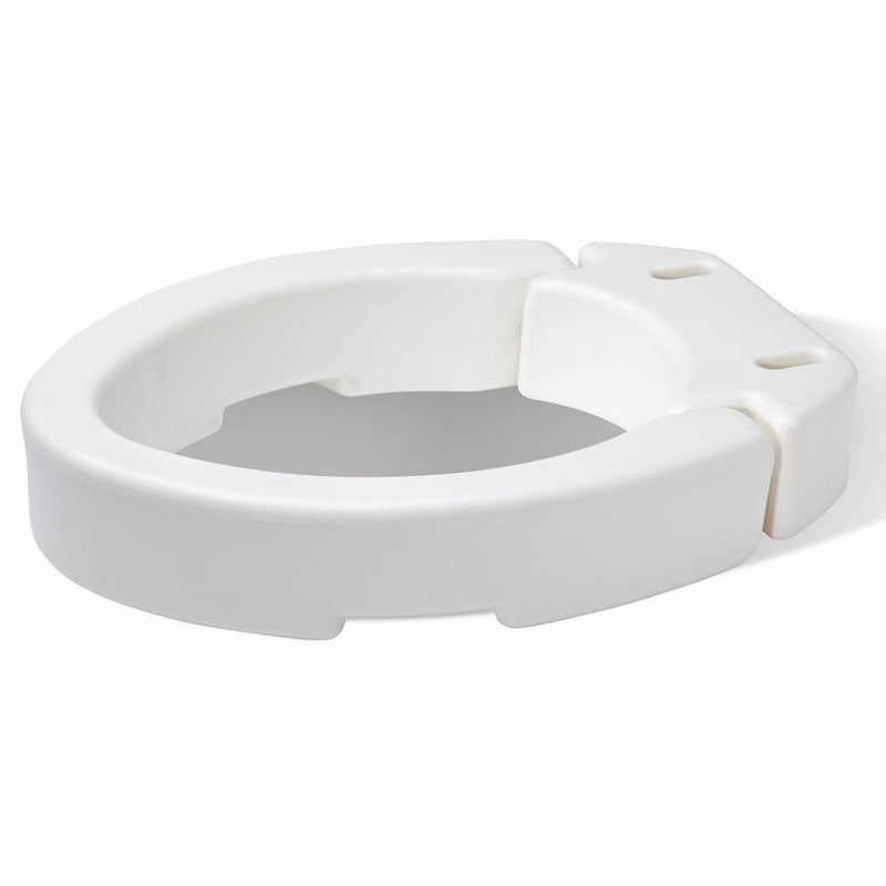Carex Elongated Hinged Toilet Seat Riser, Adds 3.5 Inches of Height to Toilet, 300 Pound Weight Capacity, Hinged for Easy Cleaning