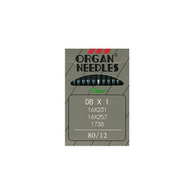 Organ DB X 1 Industrial Needles 16X257 Size 80/12 (10pk)