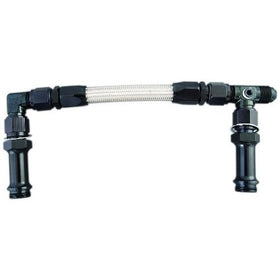 Fragola 920002-BL Black Size (-6) x 7/8-20 Dual Inlet 4150 Fuel Line Kit