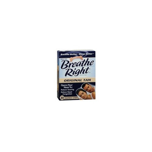 Breath Rite Large Tan30 Size 30s Breathe Right Original Tan Nasal Strips, Large