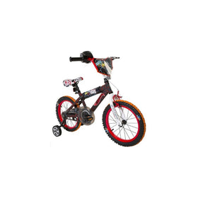 Hot Wheels Dynacraft Boys BMX Street/Dirt Bike with Hand Brake 16"" Black/Red/Orange