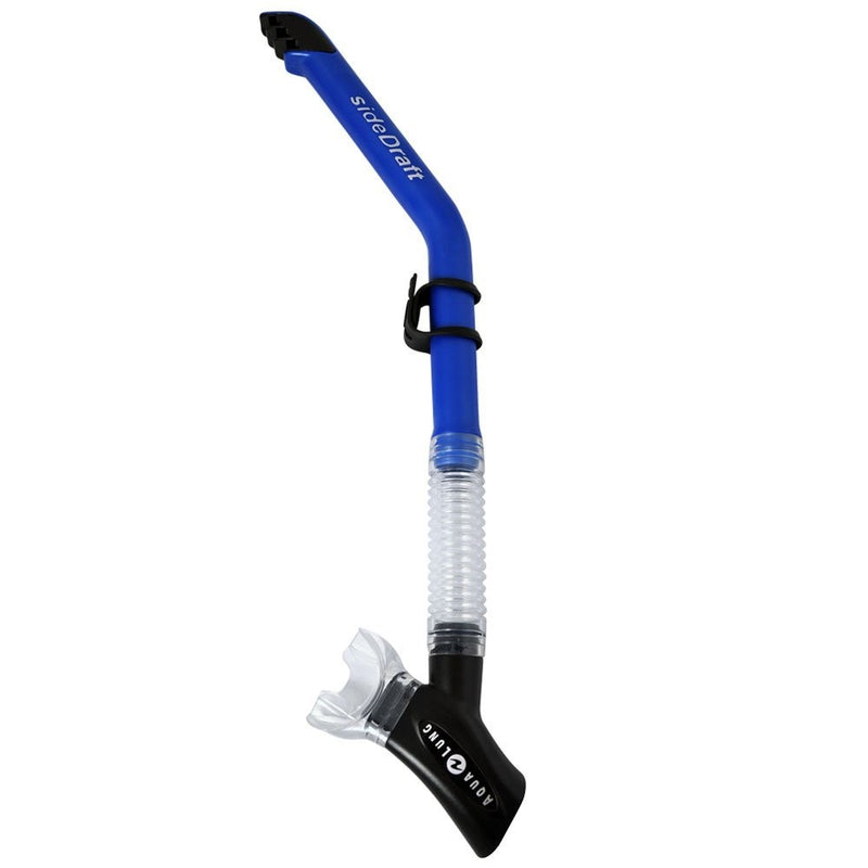 Aqualung SideDraft Flex Snorkel (Clear/Blue)