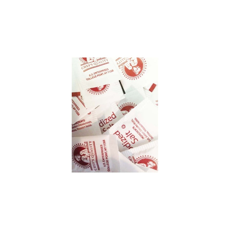 1,000 individual salt packets-The brand used by chefs! .75 grams (compare to other brands with only .5 g per packet!)