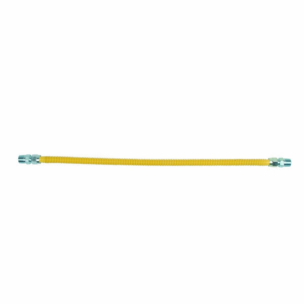 BrassCraft CSSD44-24 P 1/2-Inch MIP x 1/2-Inch MIP x 24-Inch ProCoat Gas Appliance Connector with1/2-Inch OD