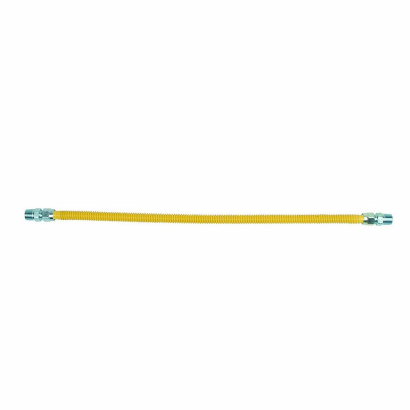 BrassCraft CSSD44-24 P 1/2-Inch MIP x 1/2-Inch MIP x 24-Inch ProCoat Gas Appliance Connector with1/2-Inch OD