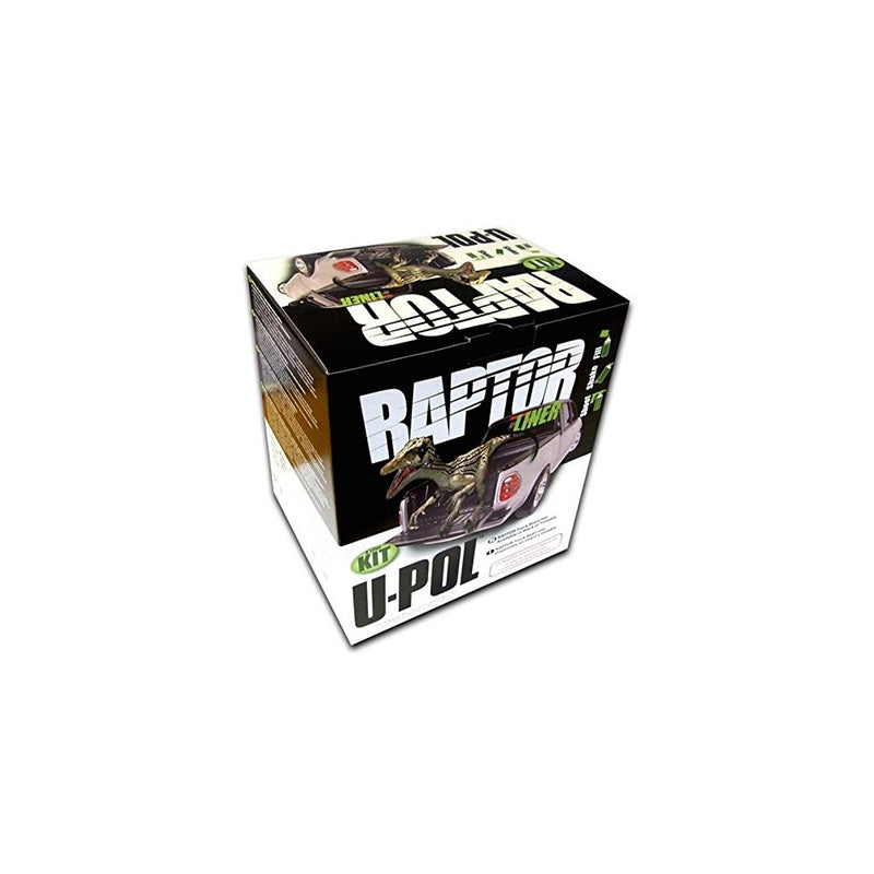 U-Pol Products 0825 RAPTOR Black 1.7 Voc Truck Bed Liner Kit - 4 Liter