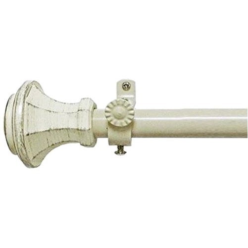 Achim Home Furnishings Buono II Rod with Carson Finial, 66-Inch Extends to 120-Inch