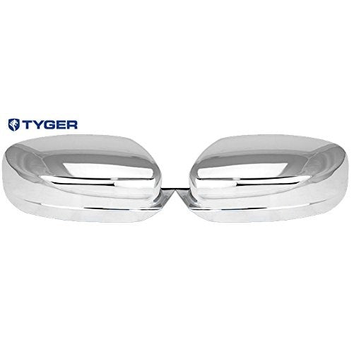 TYGER ABS Triple Chrome Plated A Pair Mirror Covers 11-13 Dodge Charger/11-13 Chrysler 200/300 Full Cover