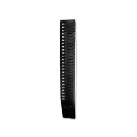 LATHEM TIME CORPORATION Expandable Time Card Rack, 25-Pocket, Holds 7" Cards, Plastic, Black (257EX)