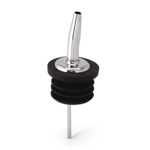 Co-Rect Large/Oversized Chrome Liquor Pourer for 35 mm Diameter Bottle (Set of 6)