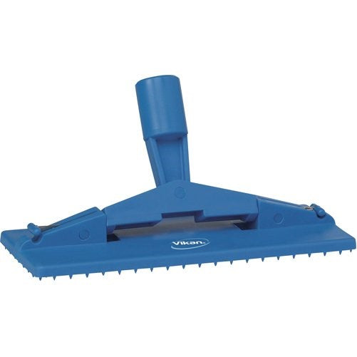 Vikan 55003 Floor Model Scrub Pad Holder, Polypropylene, 9" L x 3-45/64" W, Blue