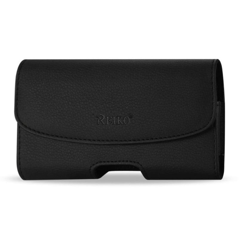 Reiko Horizontal Slim Pouch Belt Clip for iPhone 6/6s - Retail Packaging - Black