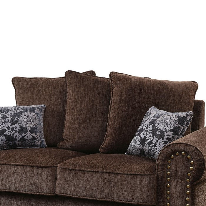 Upholstery trim Loveseat , Brown