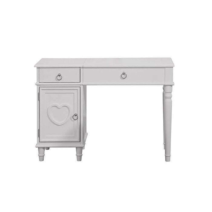 Seraph Vanity Set Featuring Stool And Mirror White