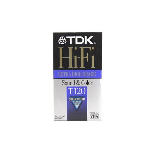 TDK T120HF Hi-Fi VHS tape (120 minutes)