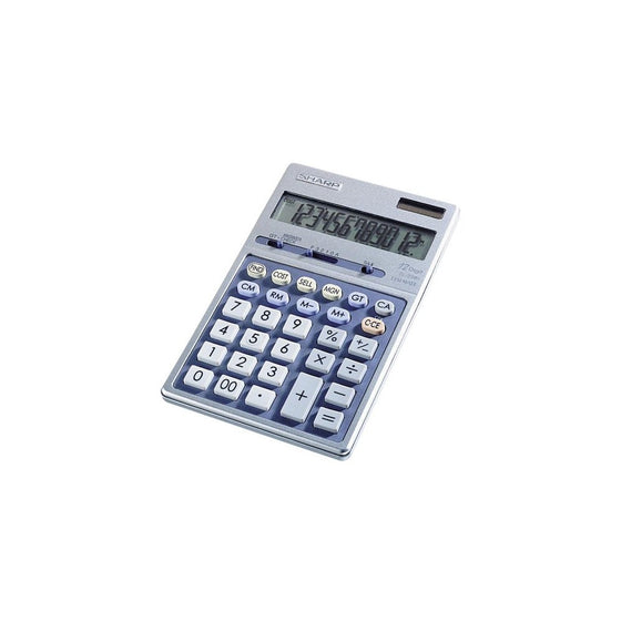 Sharp EL339HB Semi-Desk Executive Metal Top 12-Digit Calculator