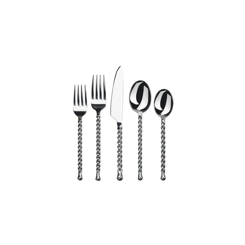 Gourmet Settings Silver Tear 20-Piece Flatware Set, Service for 4