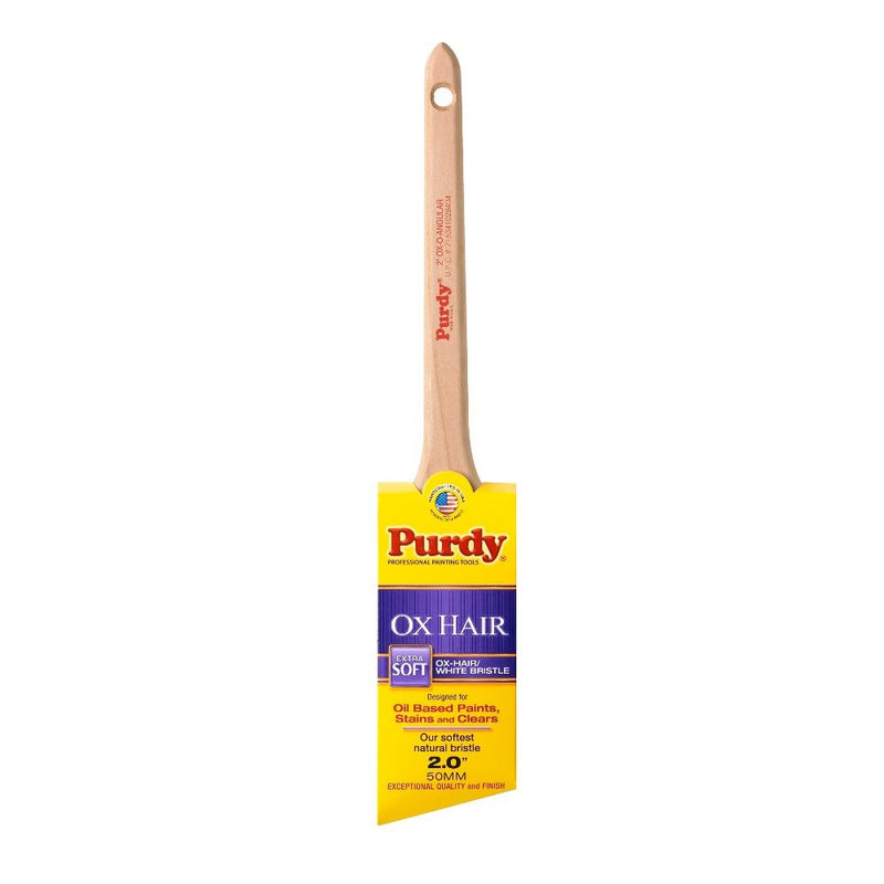 Purdy 144296020 Ox-Hair Series Ox-O Angular Trim Paint Brush, 2 inch