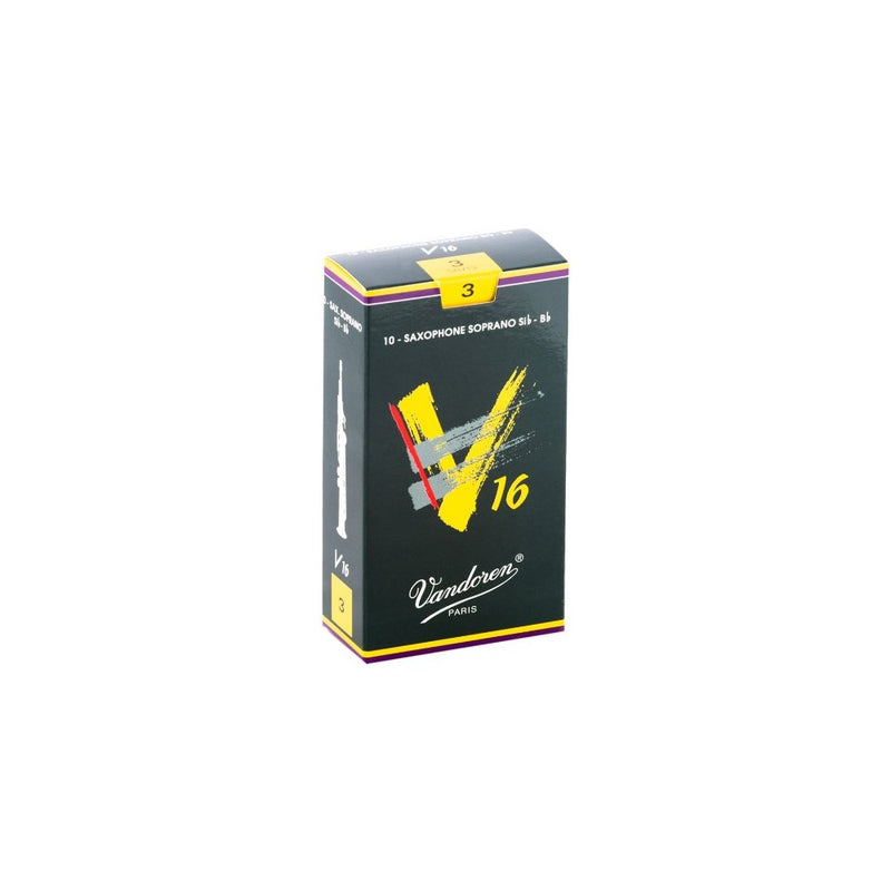 Vandoren SR713 Soprano Sax V16 Reeds Strength 3; Box of 10