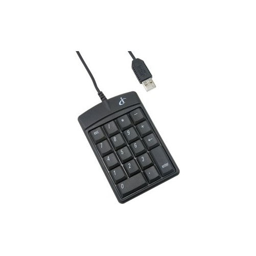 Retractable 18 Key Numeric Keypad