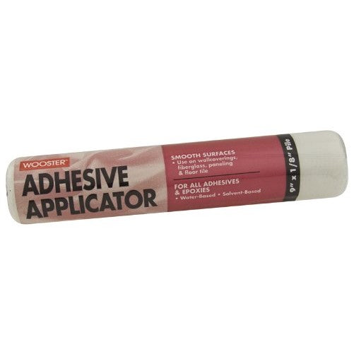 Wooster Brush R245-9 Adhesive Applicator Roller Cover, 1/8-Inch Nap, 9-Inch