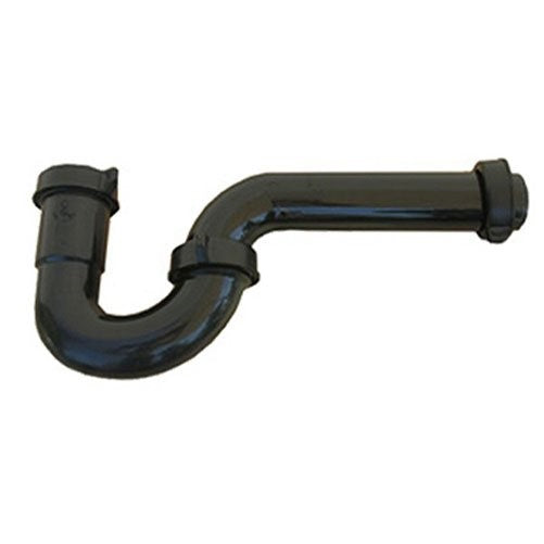 LASCO 03-4203 Black Plastic Tubular 1-1/2-Inch P-Trap with Nuts and Washers