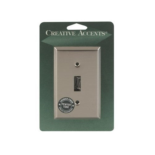 Brushed Nickel Stamped Switch Wall Plate