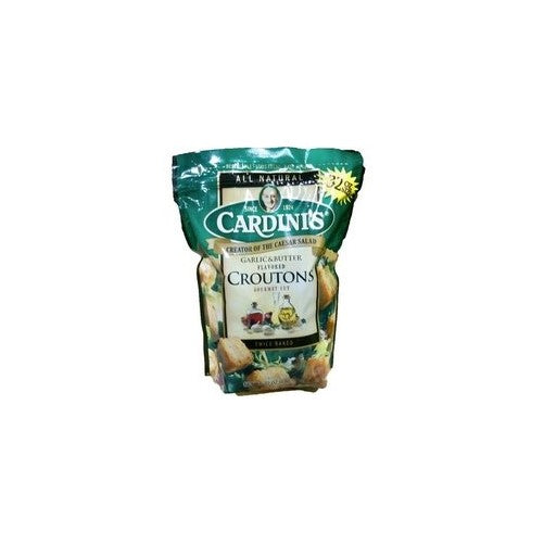 Cardini's Gourmet Croutons, Garlic, 5-Ounce Packages (Pack of 12)