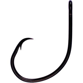 Lazer Sharp Circle Light Wire Non-Offset Hook, Platinum Black, 9/0