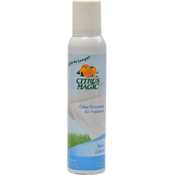 Citrus Magic Natural Odor Eliminating Air Freshener Spray, Pure Linen, 3.5-Ounce