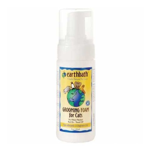 Earthbath All Natural Hypo-Allergenic Cat Grooming Foam, 4-Ounce