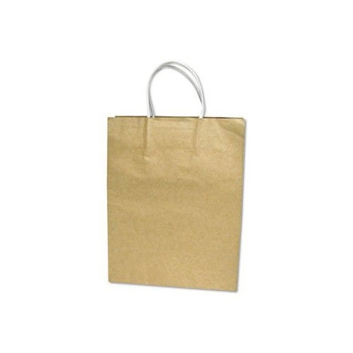 COSCO Premium Small Brown Paper Shopping Bag, 50/Box (091565)