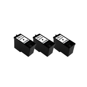 Remanufactured Ink Cartridge Replacement for Dell Series 9 MK992 (3 Black) 3 Pack