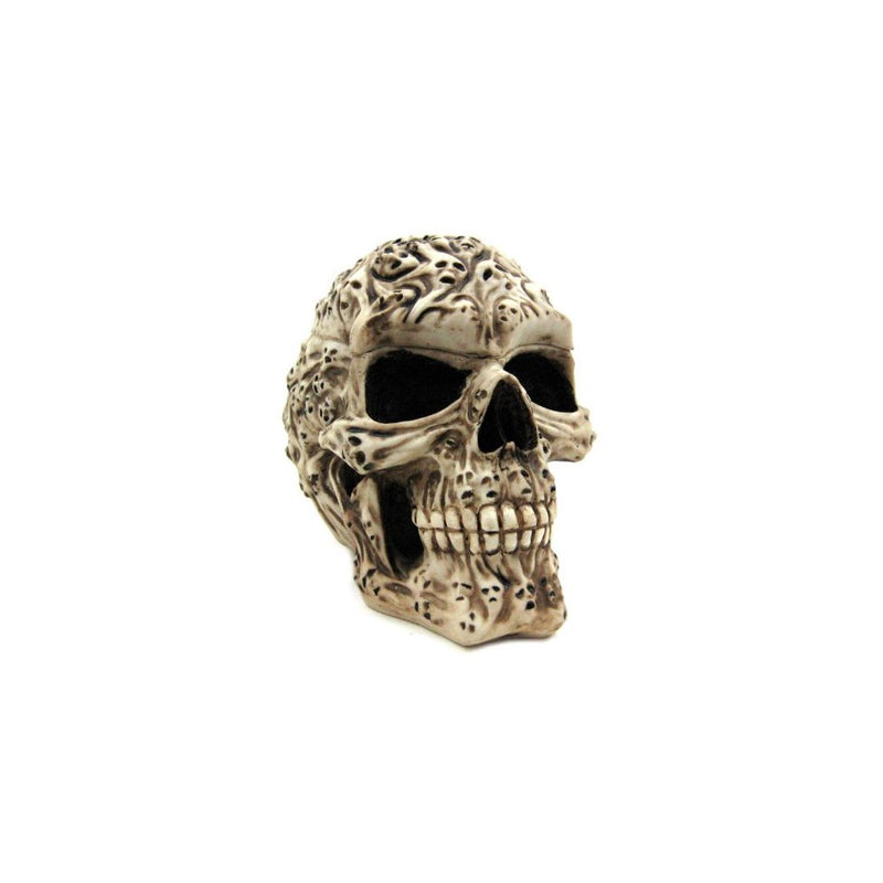 7.5 Inch Spirit Ghost Print Skull Removable Top Desktop Figurine