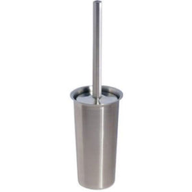 InterDesign Forma Toilet Bowl Brush and Holder – Bathroom Cleaning Storage, Brushed Stainless Steel