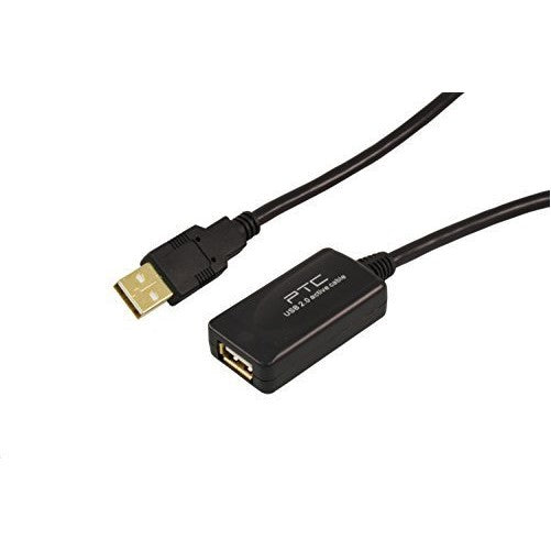 PTC 15 m / 49 ft USB2.0 Active repeater / extension M/F cable - Supports High speed 480 Mbps data rate.